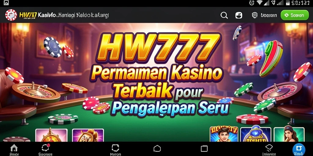 Tampilan menarik dari gameplay Kasino yang mendebarkan.