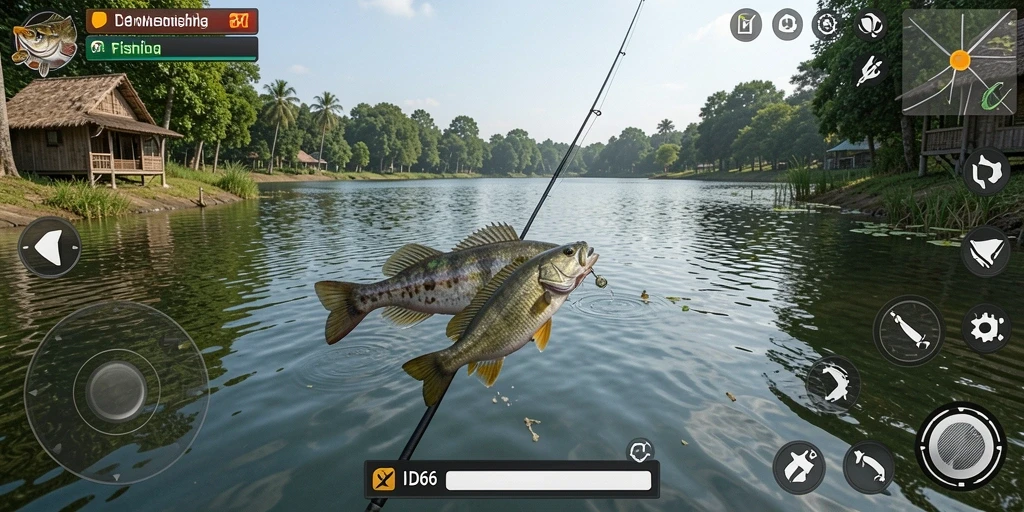 Gameplay seru ID66 dengan pengalaman memancing yang mendebarkan.