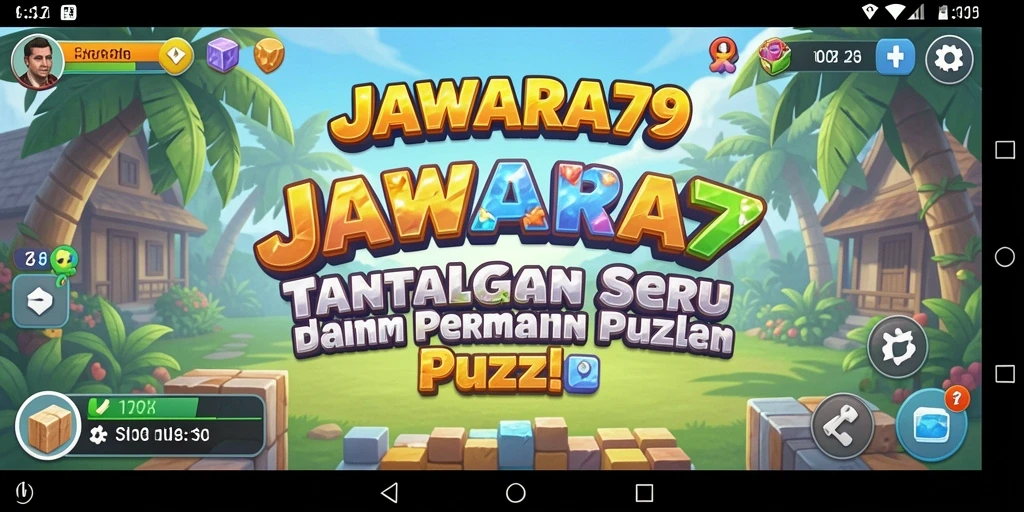 Screenshot menampilkan tantangan menarik dalam gameplay Puzzle JAWARA79.