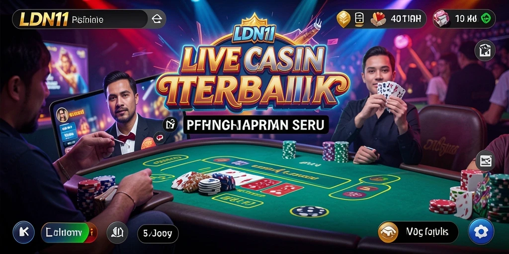 Tampilan gameplay Live Casino yang menarik dan interaktif di LDN11.