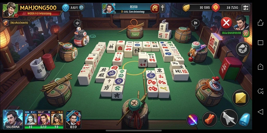 Gameplay intens dan karakter unik di MAHJONG500.