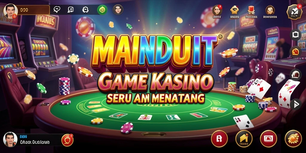 Screenshot gameplay MAINDUIT dengan grafis menarik dan suasana kasino.
