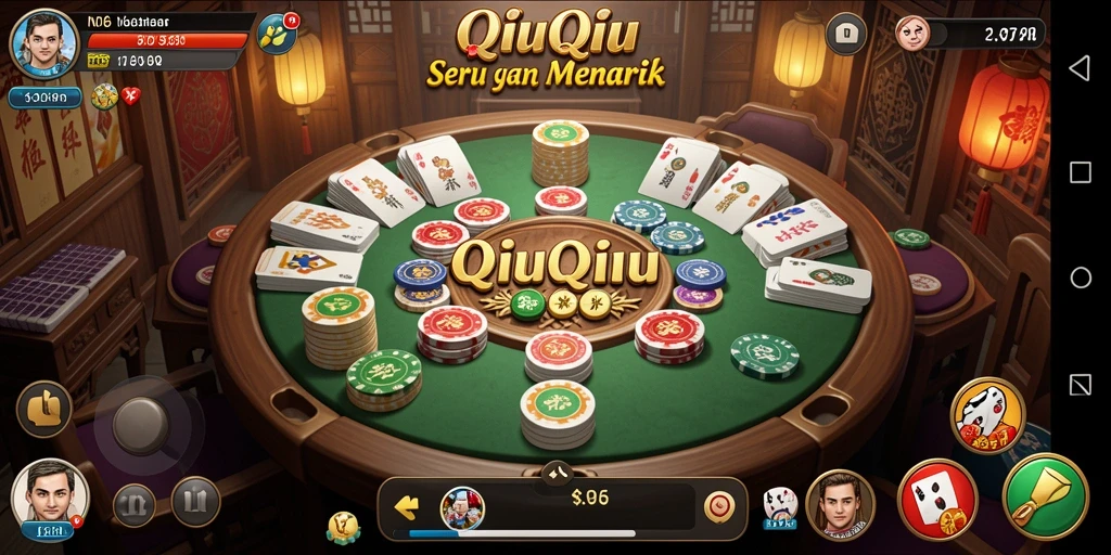 Tampilan gameplay seru dari N06, permainan QiuQiu yang menantang.
