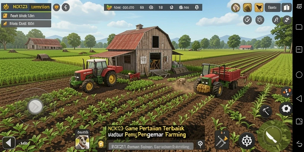 Tampilan gameplay yang menarik dan penuh warna di NOX123.