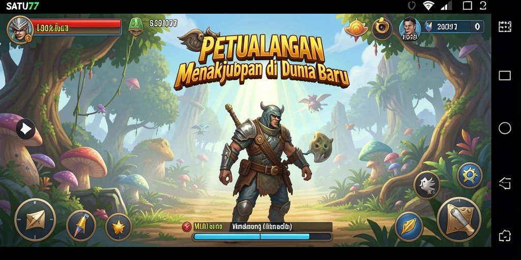 Tampilan gameplay SATU77 dengan petualangan yang mendebarkan.