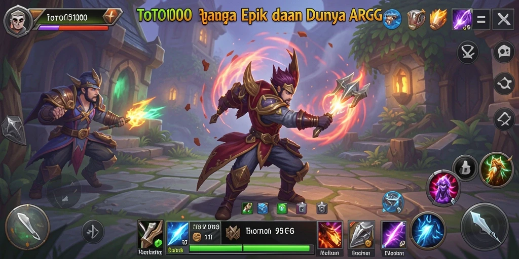 Gameplay seru di dunia fantasi TOTO1000 penuh aksi.