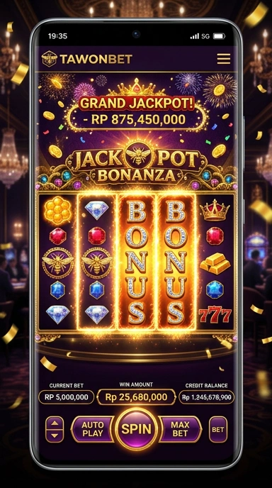 Proses unduh aplikasi mudah dan cepat di Tawonbet.